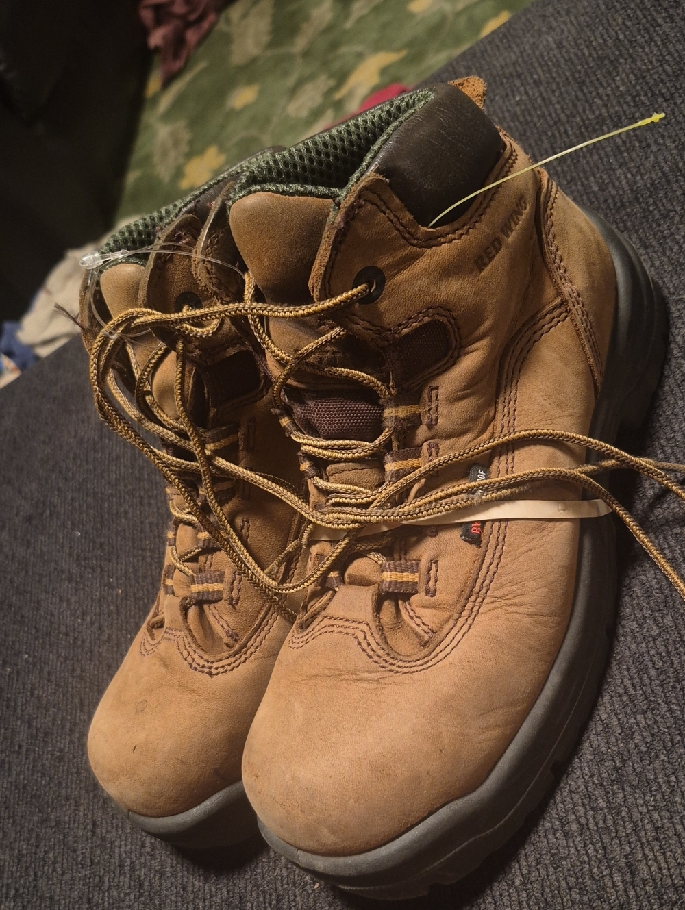 Red Wing Shoes Tan Leather Ankle Work Booties